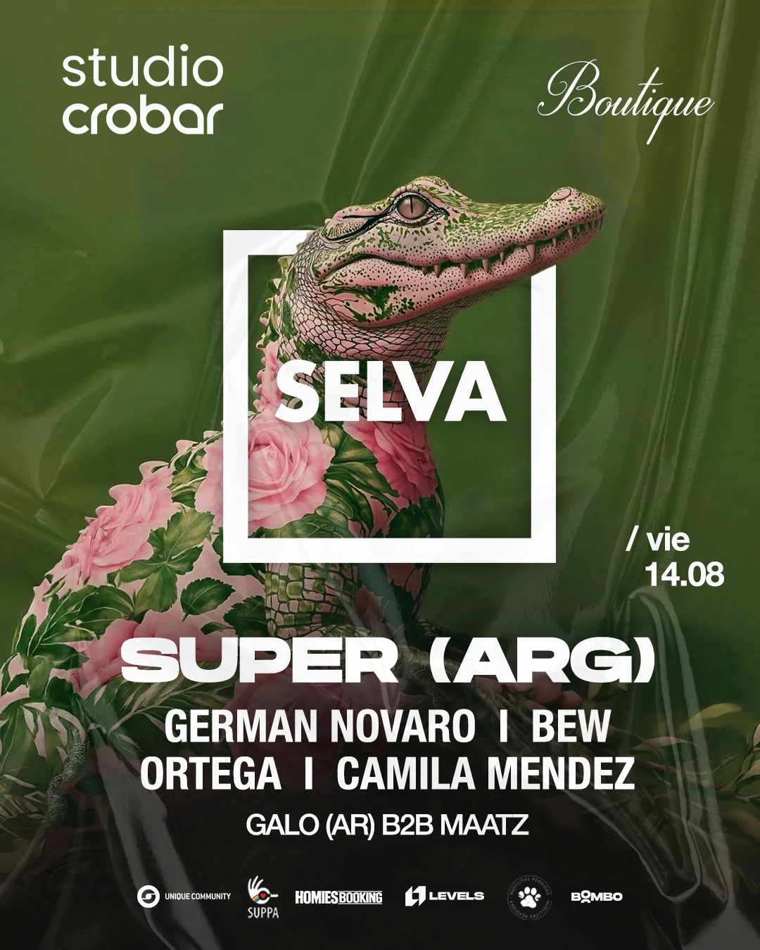 Flyer de SUPER (ARG) & MORE, 14.08.2026